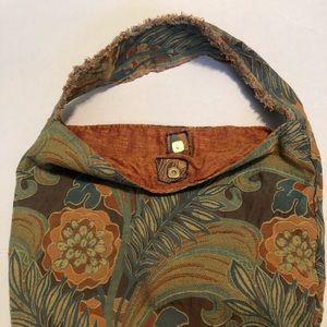 Handmade Floral Tapestry Boho Shoulder Tote Bag